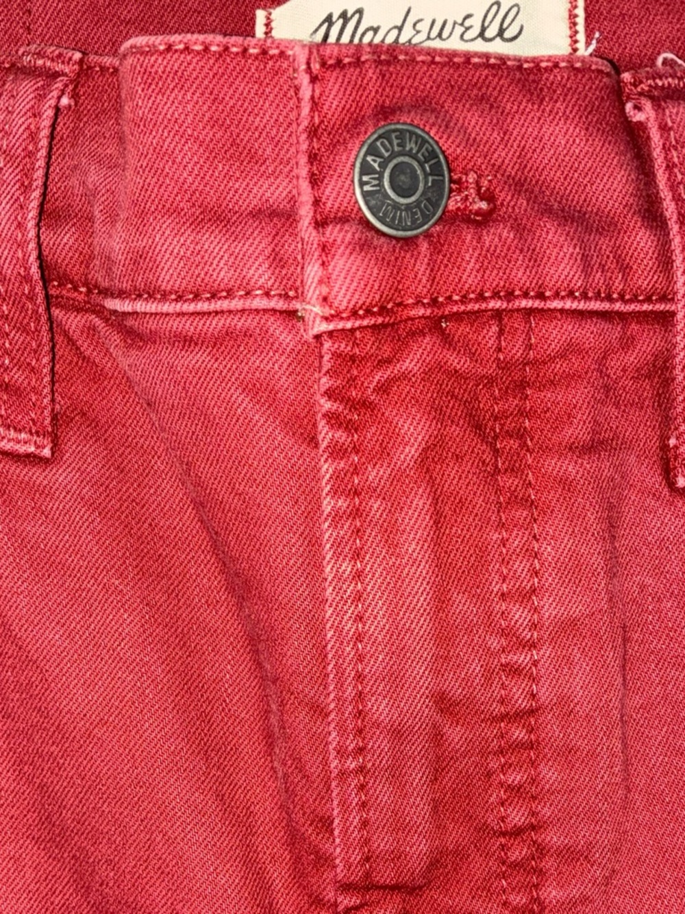 NWT Madewell The Perfect Vintage Wide-Leg Jean in Rich Burgundy - Picture 7 of 8